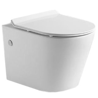 Унитаз CeramaLux B2330 подвесной белый с сиденьем Микролифт